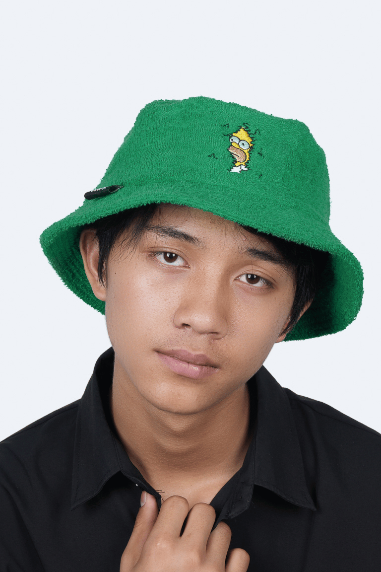 Homer in the Bushes Unisex Bucket Hat
