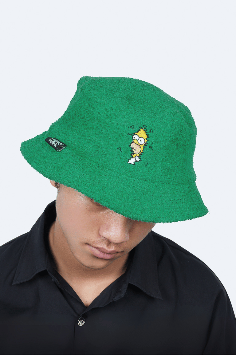 Homer in the Bushes Unisex Bucket Hat